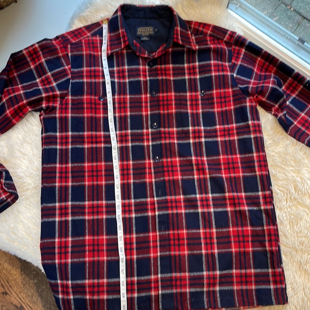 Men’s Wool Long Sleeve Pendleton Lodge Shirt - Picture 5 of 7